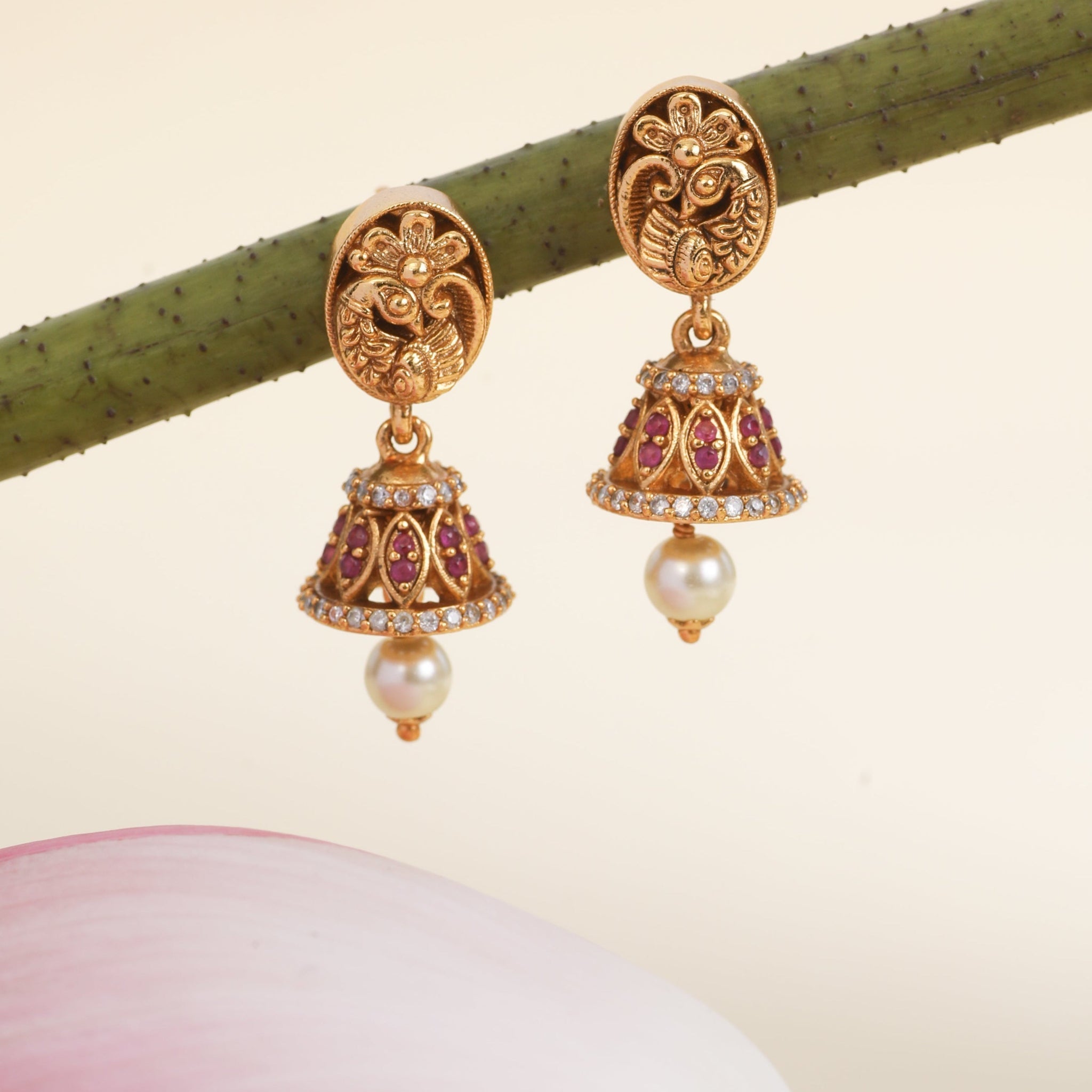 Anvitha Antique Jhumka Earrings